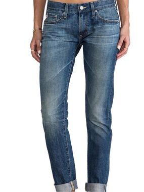 AG Adriano Goldschmied The Nikki Relaxed Skinny Jeans in Blue Denim